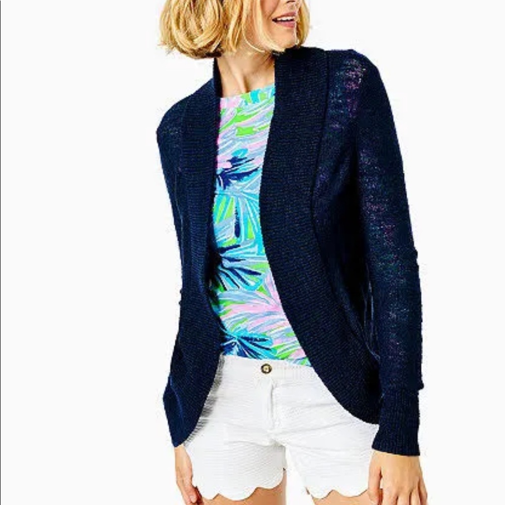 NWT Lilly Pulitzer Amalie Cardigan in BLACK
